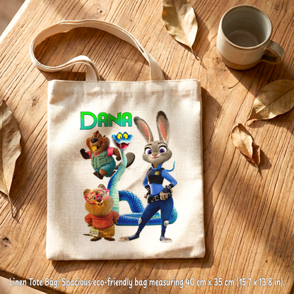 Zootopia 2 Judy & Friends Activity Box – Custom Name | Includes Coloring Book, Puzzle, Drinkware Set & More