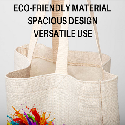 Cars Lightning McQueen Linen Tote Bag - Custom Name (35x45cm) | Eco-Friendly Lightweight Shopping & Everyday Carrier