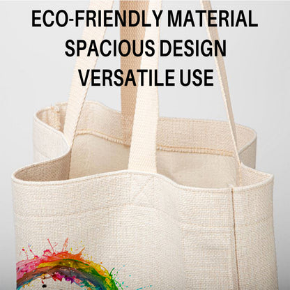 Kung Fu Panda Po Linen Tote Bag - Custom Name (35x45cm) | Eco-Friendly Lightweight Shopping & Everyday Carrier
