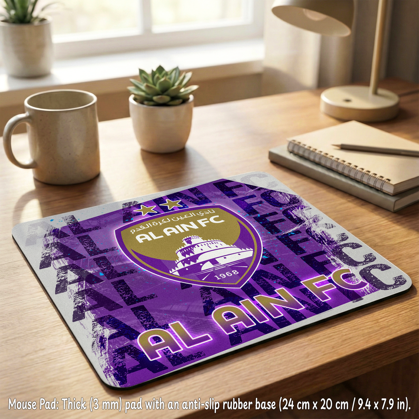 Al Ain FC Fan Box 3 – Custom Name | Includes Tote Bag, Pouch, Mouse Pad & Drinkware Set & More