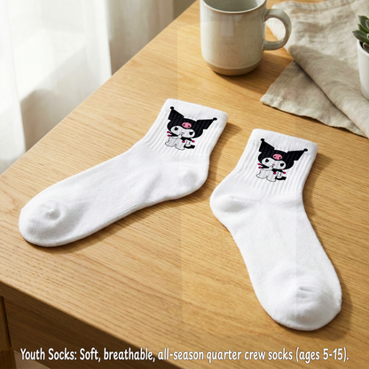 Kuromi Mania Box – Custom Name | Includes Plush, Tote Bag, Pouch & Drinkware Set & More