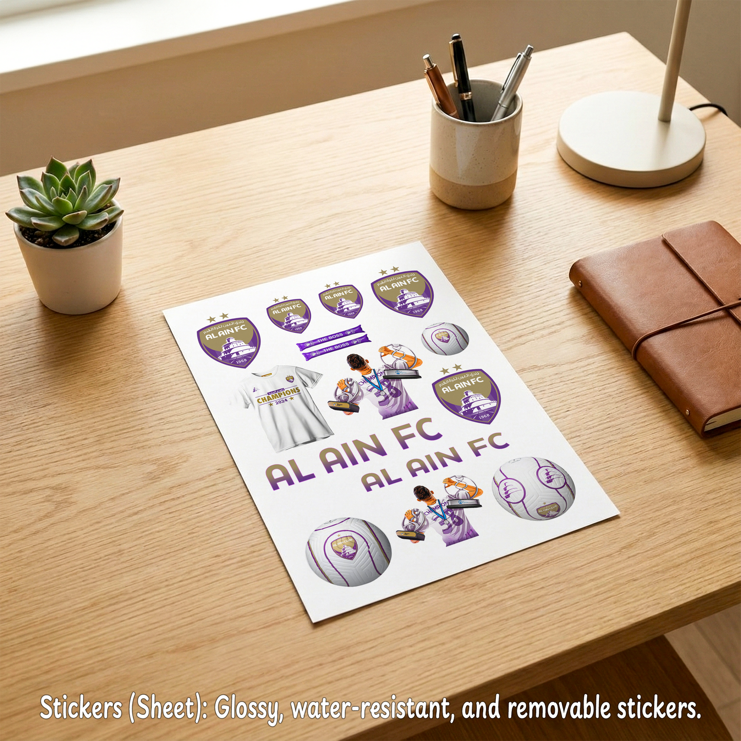 Al Ain FC Fan Box 3 – Custom Name | Includes Tote Bag, Pouch, Mouse Pad & Drinkware Set & More