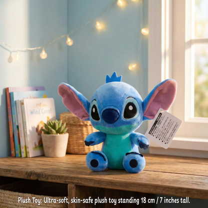 Stitch Mania Surprise Box – Custom Name | Includes Plush, Tote Bag, Pouch & Drinkware Set & More