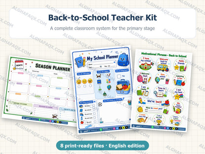 Back-to-School Teacher Kit - Primary Stage (English Edition)