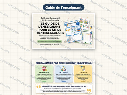 Back-to-School Teacher Kit - Primary Stage (French Edition)