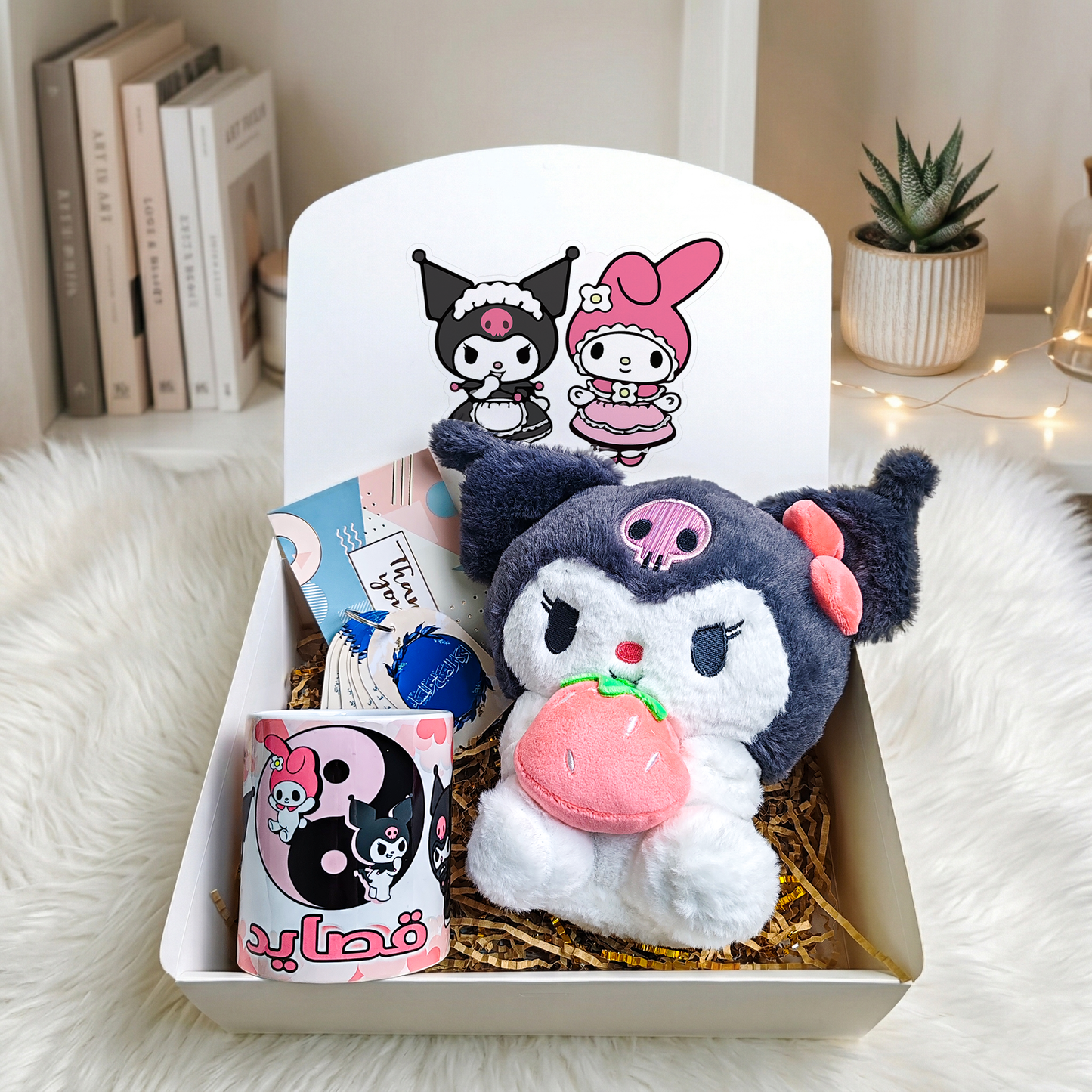 Kuromi Mini Box – Personalized | Includes Custom Mug, Plush Toy, Card Set & Gift Cards